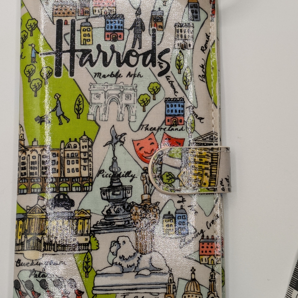 Harrods Illustrated Travel Passport Wallet - Picture 8 of 8